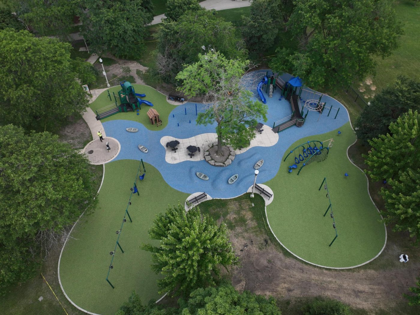Poured-in-Place Rubber Playground Surfacing in Douglasville, GA